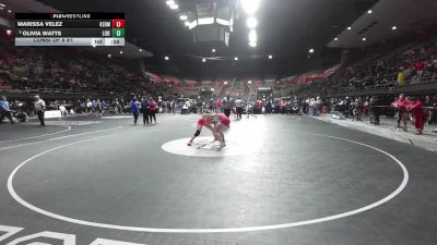 140 lbs Consi Of 8 #1 - Marissa Velez, Kerman vs Olivia Watts, Liberty (Bakersfield)