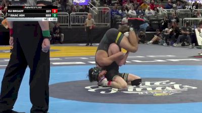 126 lbs Quarterfinal - Isaac Ash, Monrovia vs Eli Broady, Mt. Vernon (Fortville)