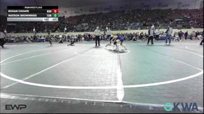 119 lbs Consi Of 8 #2 - Rogan Choate, Hennessey Takedown Club vs Watson Brownrigg, Team Tulsa Wrestling Club