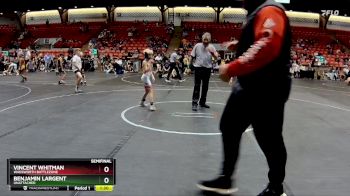 64-68 lbs Semifinal - Vincent Whitman, Wadsworth Battlezone vs Benjamin Largent, Unattached