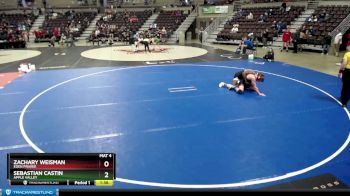 132 lbs Cons. Round 4 - Zachary Weisman, Eden Prairie vs Sebastian Castin, Apple Valley