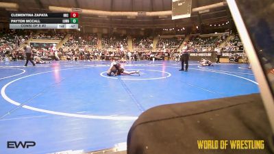 88 lbs Consi Of 8 #2 - Clementina Zapata, OKC Saints Wrestling vs Payton Mccall, Lady Outlaw Wrestling Academy