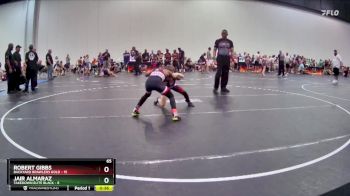 65 lbs Round 7 (8 Team) - Robert Gibbs, Backyard Brawlers Gold vs Jair Almaraz, Takedown Elite Black