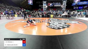 106 lbs Rnd Of 32 - Ashlynn Brokaw, OH vs Elizabeth Valenzuela Smith, AZ