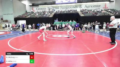 110 lbs Round Of 16 - Rush Mclung, Social Circle USA Takedown vs Silas Mills, Dendy Trained Wrestling