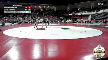 138 lbs Semifinals (8 Team) - Hunter Spencer, SAND SPRINGS vs Julio Aguirre, STILLWATER