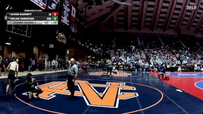 4A-126 lbs Champ. Round 1 - Nolan Christian, Eastside Hs vs Jaxon Barnett, Harris County