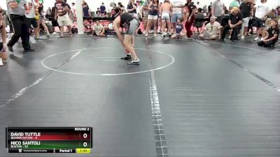 130 lbs Round 2 (6 Team) - Nico Santoli, Buxton vs David Tuttle, Quaker Nation