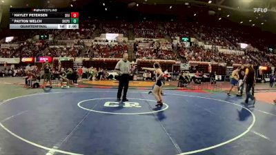 G - 110 lbs Quarterfinal - Hayley Petersen, Simms Girls vs Payton Welch, Shepherd Girls