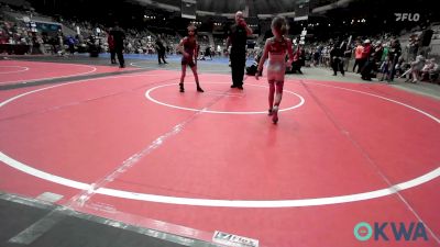 57 lbs Rr Rnd 3 - Isabella Levescy, F-5 Grappling vs Michele Thompson, Wyandotte Youth Wrestling