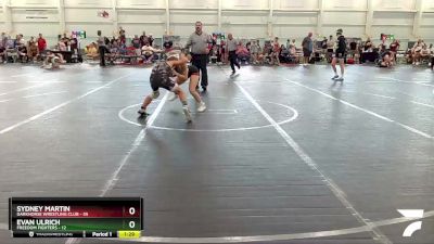 105-110 lbs Quarterfinal - Sydney Martin, Darkhorse Wrestling Club vs Evan Ulrich, Freedom Fighters