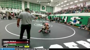 120 lbs Quarterfinal - Gabriel Trujillo, Rawlins vs Tuker Carricato, Saratoga