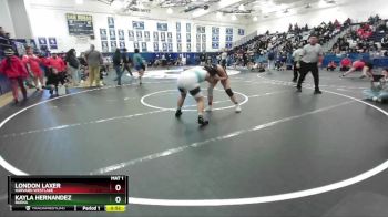 155 lbs Cons. Round 4 - Kayla Hernandez, Buena vs London Laxer, Harvard Westlake