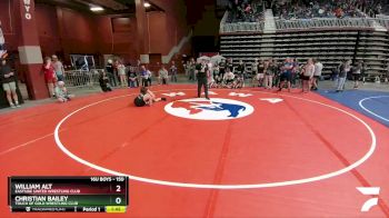 150 lbs 1st Place Match - William Alt, Eastside United Wrestling Club vs Christian Bailey, Touch Of Gold Wrestling Club