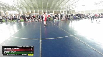 120 lbs Champ. Round 1 - Drayger Cloward, Uintah Wrestling vs Easton Utley, JWC