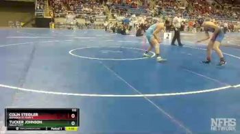 132 lbs Semifinal - Colin Steidler, Bismarck St Mary`s vs Tucker Johnson, Valley City