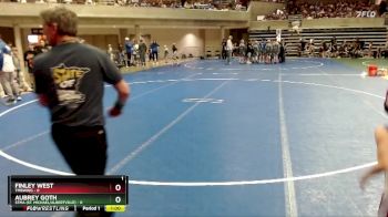 45 lbs Quarterfinals (8 Team) - Aubrey Goth, STMA (St. Michael/Albertville) vs Finley West, TMBWWG