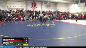 132 lbs Champ. Round 2 - Damian Lopez, Monte Vista vs Landon Martin, Cedaredge