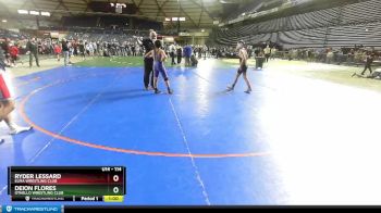 114 lbs Cons. Semi - Ryder Lessard, Elma Wrestling Club vs Deion Flores, Othello Wrestling Club