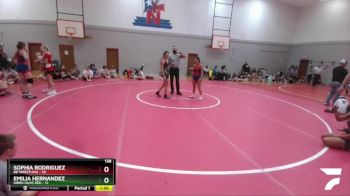 138 lbs Round 5 (6 Team) - Emilia Hernandez, Hired Guns Red vs Sophia Rodriguez, BB Wrestling