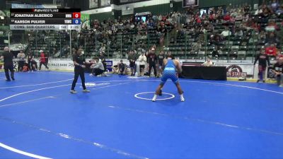 144 lbs Cons. Sub-quarters - Jonathan Alberico, Moen Wrestling Academy vs Karson Pulver, Young Guns Wrestling Club