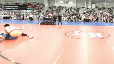 126 lbs Consi Of 128 #2 - Brandon Ayapan, AK vs Kiernan Lordan, NH