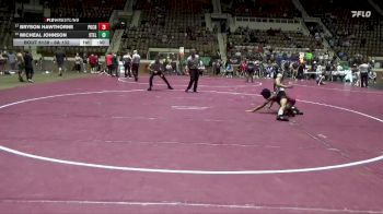 6A 132 lbs Cons. Round 2 - Micheal Johnson, Stanhope Elmore vs Bryson Hawthorne, Park Crossing High School