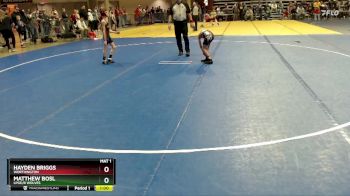 65 lbs Champ. Round 1 - Matthew Bosl, LPGE/B Wolves vs Hayden Briggs, Worthington