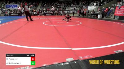 52 lbs Round Of 32 - Dominic Flores, Cory Clark Wrestling vs Jace Strittmatter, Young Guns