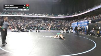 7A 150 lbs Cons. Round 1 - Miles White, Weddington High School vs Chase Hernandez, A.L. Brown High School