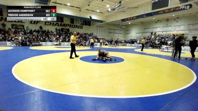 129 lbs Consi Of 8 #1 - Jackson Humphrey, Sultana vs Trevor Anderson, Orting (WA)