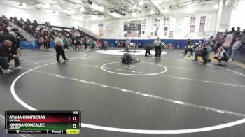 100 lbs Champ. Round 2 - Ayana Contreras, Ramona vs Ximena Gonzalez, Anaheim