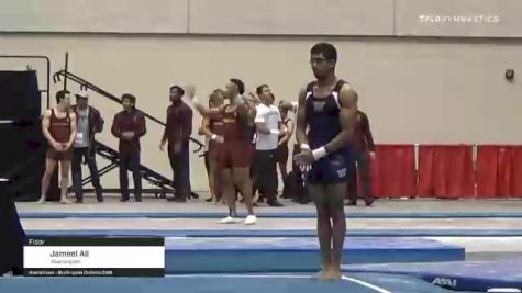 Jameel Ali - Floor, Washington - 2021 Men's Collegiate GymACT Championships