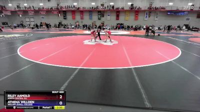 143 lbs Semifinal - Athena Willden, William Jewell College vs Riley Aamold, North Central (IL)