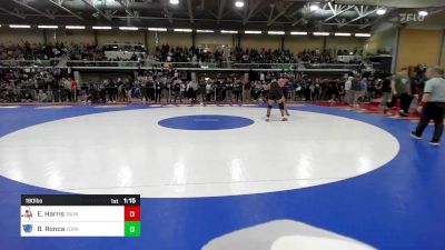 190 lbs Quarterfinal - Ethan Harris, Taunton vs Ben Ronca, York