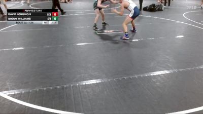 138 lbs Semifinal - Brody Williams, Central Florida Wrestling vs David Longino Ii, Chicken Coop Wrestling