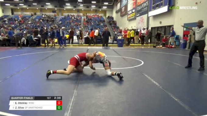 141 lbs Quarterfinal - Eli Stickley, University Of Wisconsin vs Zander ...