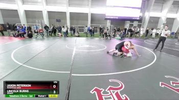 175 lbs Cons. Round 5 - Jaxon Peterson, Mountain View vs Lincoln Burns, Weber