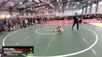 83 lbs Cons. Round 1 - Kendall Fitzsimmons, NTX Wrestling vs Hazel Gann, Team Gann Wrestling