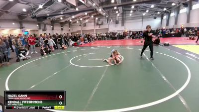 83 lbs Cons. Round 1 - Kendall Fitzsimmons, NTX Wrestling vs Hazel Gann, Team Gann Wrestling