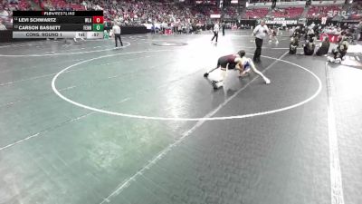 D2-106 lbs Cons. Round 1 - Carson Bassett, Fennimore vs Levi Schwartz, Winnebago Luth. Ac.