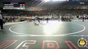 G6A-170 lbs Quarterfinal - Chloe Daniels, Del City-Girls vs Paige Webster, Claremore-Girls