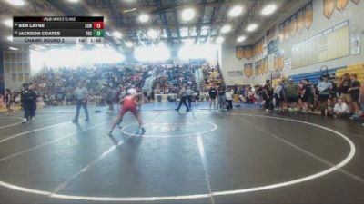 132 lbs Champ. Round 2 - Jackson Coates, Columbia High School vs Ben Layne, Lake Highland Prep