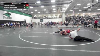 157 lbs Champ. Round 3 - Hunter Hospodka, WWC Wrestling vs Carter Stritzel, Lafayette High School