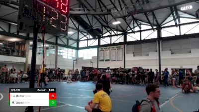 123-135 lbs Champ. Round 1 - Joshua Butler, Iguana Wrestling Club vs Miguel Lopez, Wheeling High School