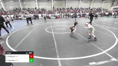 52 lbs Final - Dawson Willford, Grindhouse WC vs Gage Sanders, Stout Wr Ac