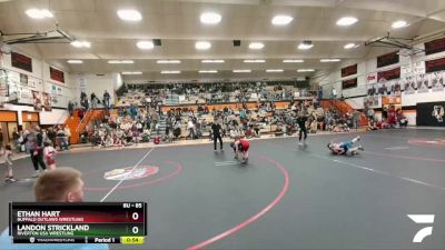 85 lbs Round 1 - Ethan Hart, Buffalo Outlaws Wrestling vs Landon Strickland, Riverton USA Wrestling