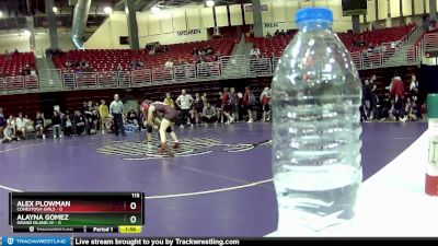 115 lbs Round 2 (8 Team) - Alex Plowman, Conestoga Girls vs Alayna Gomez, Grand Island JV