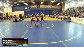 80 lbs Round 3 - Rylee Beville, Cocoa Beach Wrestling Club vs Kyler Wright, Cocoa Beach Wrestling Club