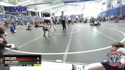 80 lbs Semis (4 Team) - Luke Maier, Slyfox Silver vs Simon Sperry, Victory Wrestling